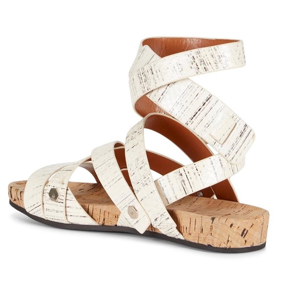 🆕 gladiator Rebecca Minkoff Tristen snakeskin gladiator Sandal - Picture 3 of 8